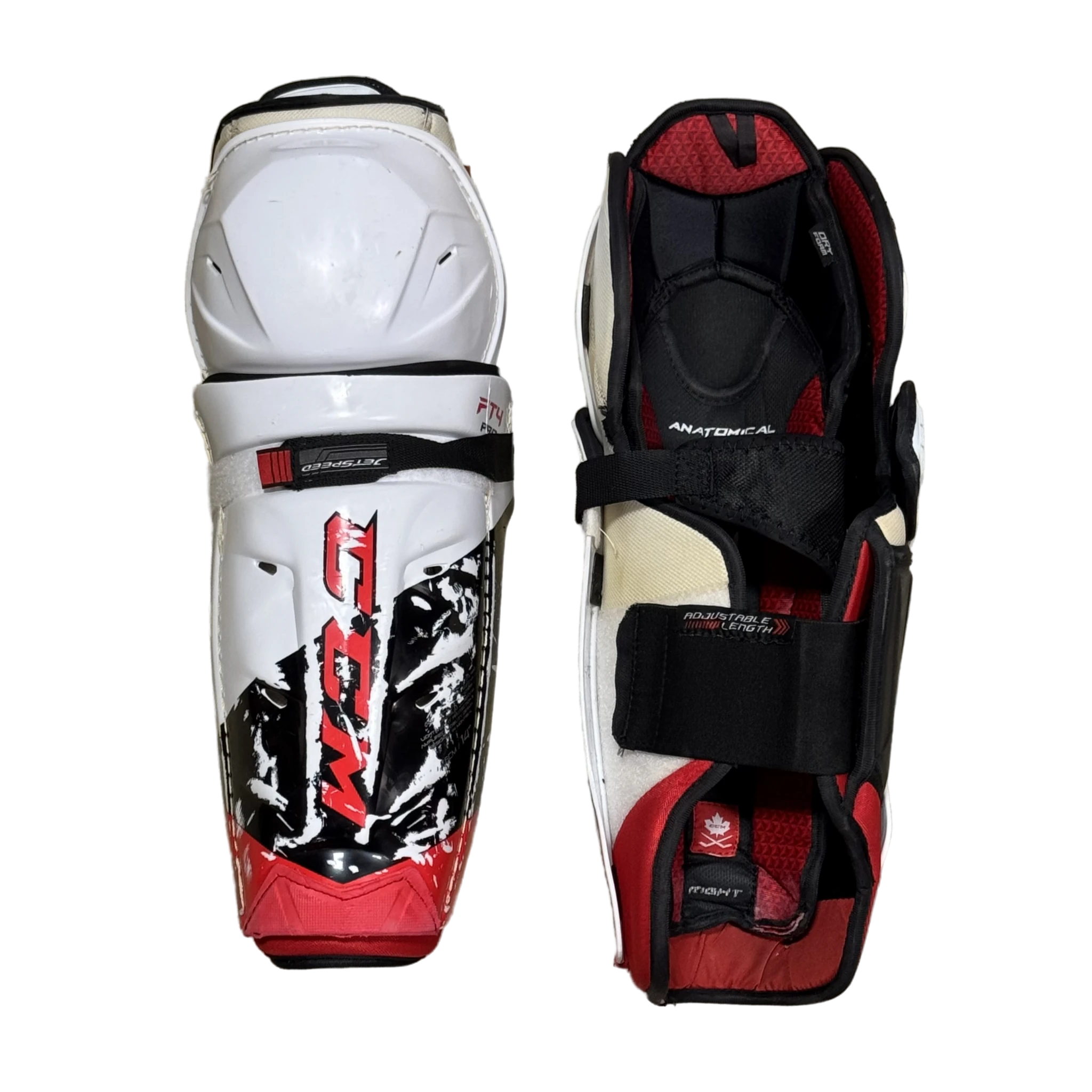 Protège-tibias CCM Jetspeed FT4 Pro d'occasion - 14"